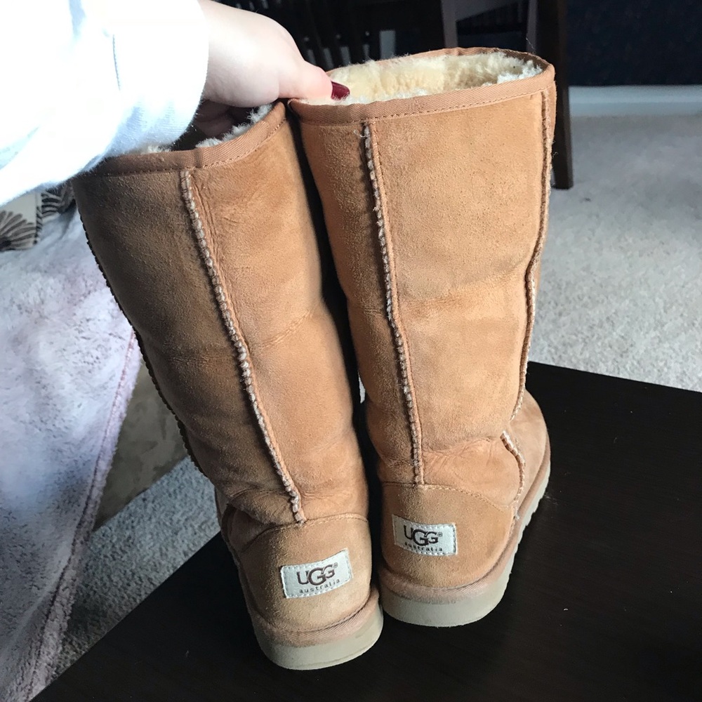 Chestnut tall UGG boots